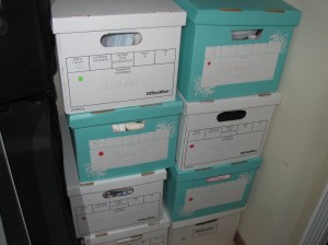 Here you can see how I numbered and color coded the boxes.